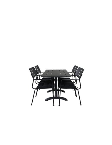 Matgrupp Denver med Nicke matstolar, 120 × 69 cm