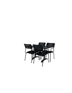 Matgrupp Denver med Nicke matstolar, 120 × 69 cm 2