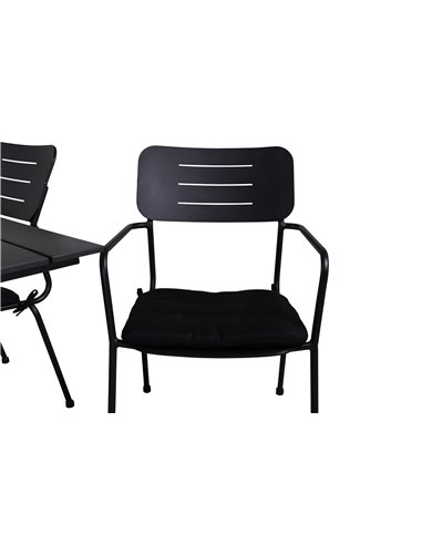 Matgrupp Denver med Nicke matstolar, 120 × 69 cm