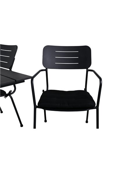 Matgrupp Denver med Nicke matstolar, 120 × 69 cm