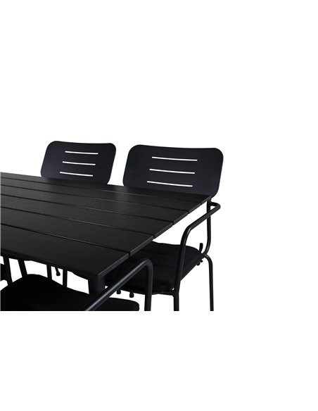 Matgrupp Denver med Nicke matstolar, 120 × 69 cm