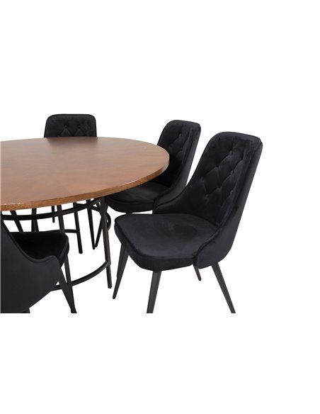 Matgrupp Copenhagen med Velvet Deluxe matstolar