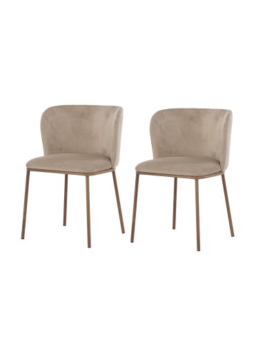 Matstol Edina, Beige/Natur