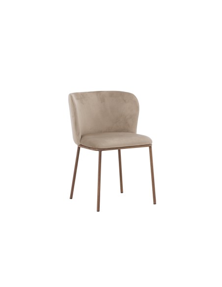 Matstol Edina, Beige/Natur