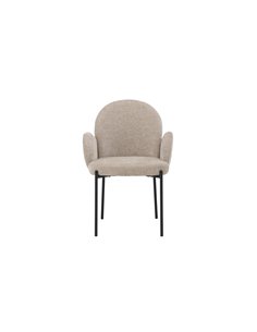 Matstol Blom, Beige/Svart