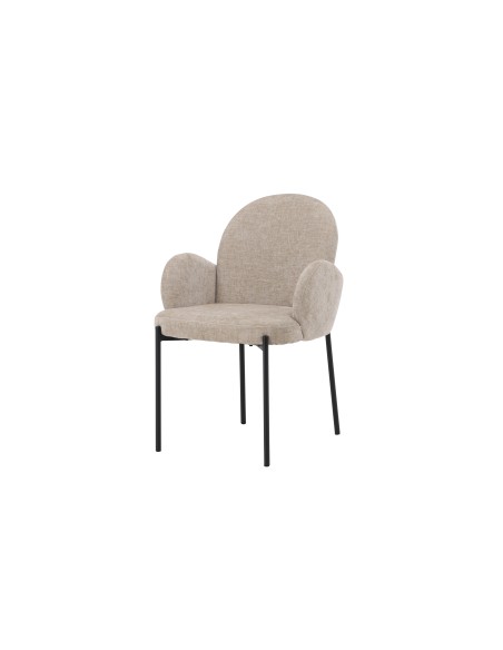 Matstol Blom, Beige/Svart
