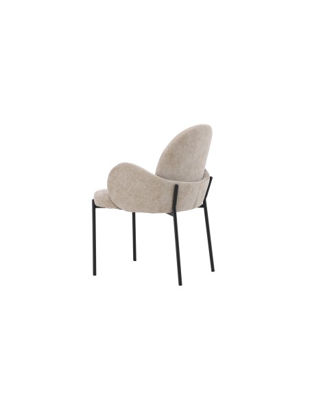 Matstol Blom, Beige/Svart