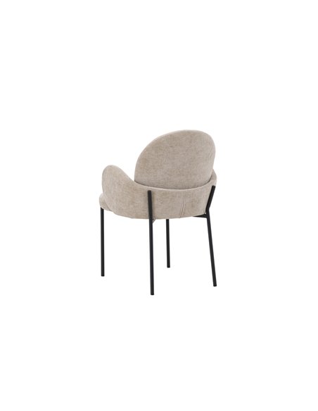 Matstol Blom, Beige/Svart