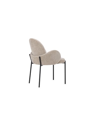 Matstol Blom, Beige/Svart