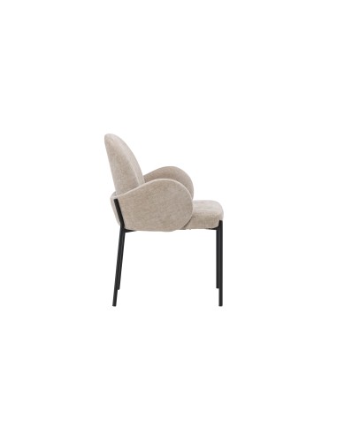 Matstol Blom, Beige/Svart