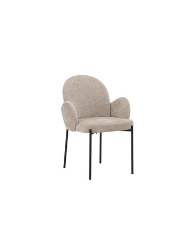 Matstol Blom, Beige/Svart