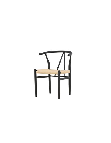 Matstol Alfons, Beige/Svart