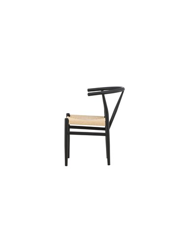Matstol Alfons, Beige/Svart
