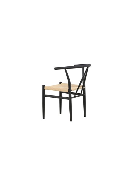 Matstol Alfons, Beige/Svart