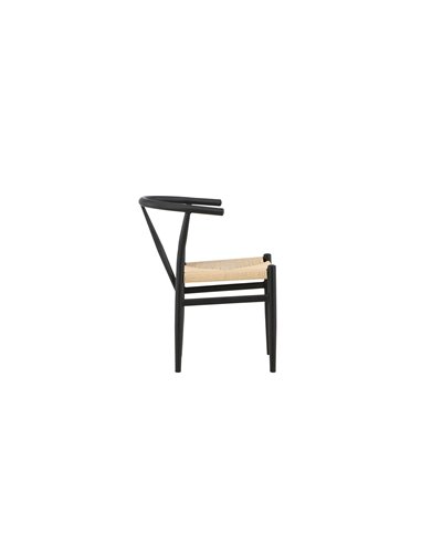 Matstol Alfons, Beige/Svart