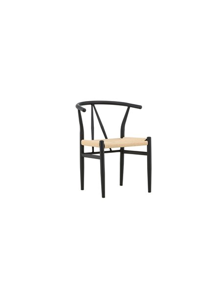 Matstol Alfons, Beige/Svart