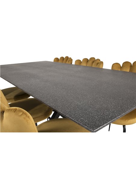 Matgrupp Piazza med Limhamn matstolar, 180 × 90 cm