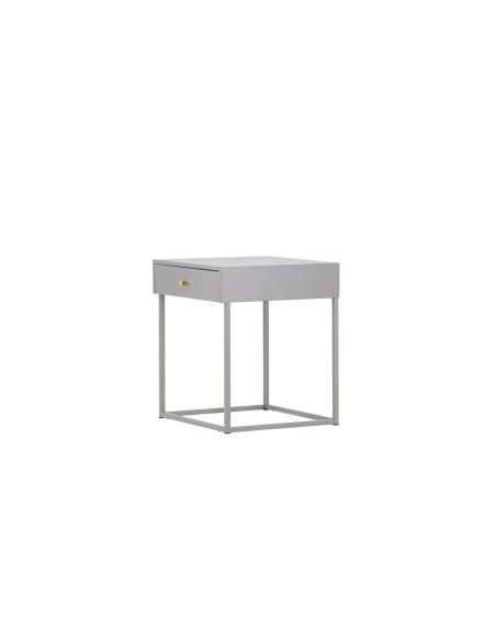 Sidobord Bakal, 43 × 41 cm, Light Grey