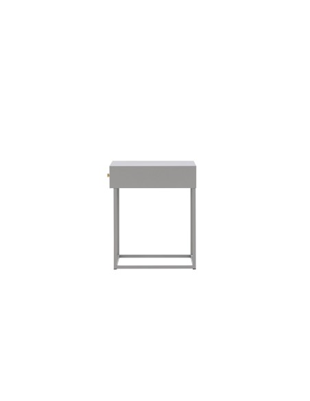 Sidobord Bakal, 43 × 41 cm, Light Grey