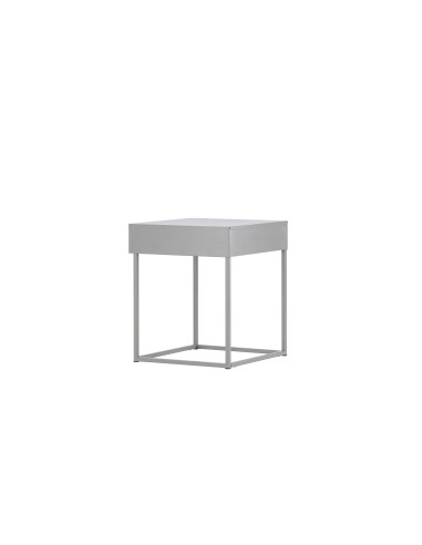 Sidobord Bakal, 43 × 41 cm, Light Grey