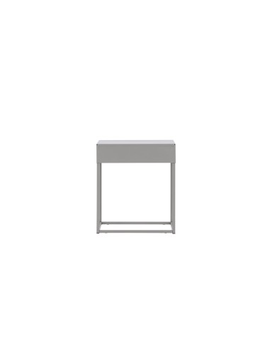Sidobord Bakal, 43 × 41 cm, Light Grey