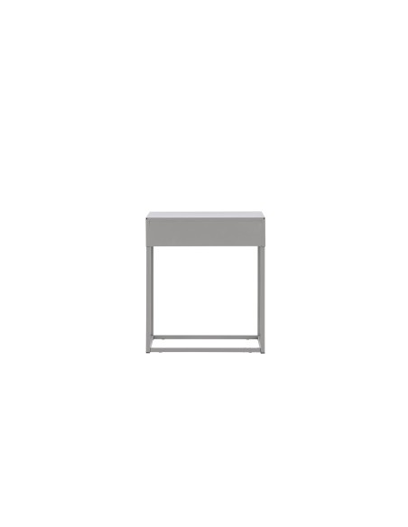 Sidobord Bakal, 43 × 41 cm, Light Grey