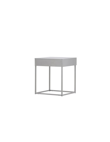 Sidobord Bakal, 43 × 41 cm, Light Grey