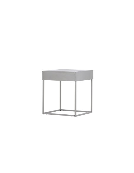 Sidobord Bakal, 43 × 41 cm, Light Grey
