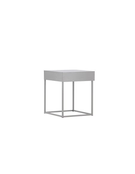 Sidobord Bakal, 43 × 41 cm, Light Grey
