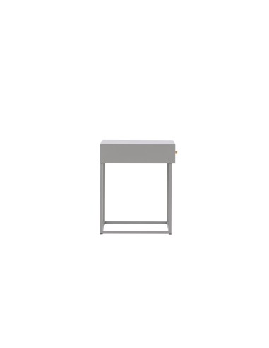 Sidobord Bakal, 43 × 41 cm, Light Grey