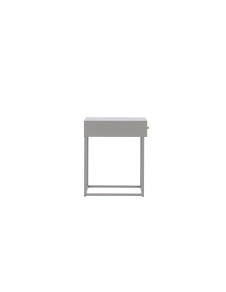 Sidobord Bakal, 43 × 41 cm, Light Grey
