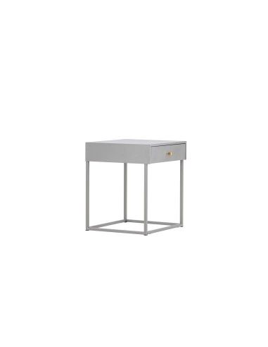 Sidobord Bakal, 43 × 41 cm, Light Grey
