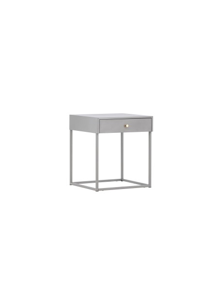 Sidobord Bakal, 43 × 41 cm, Light Grey