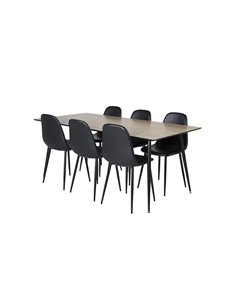 Matgrupp Silar med Polar matstolar, 180 × 90 cm 2