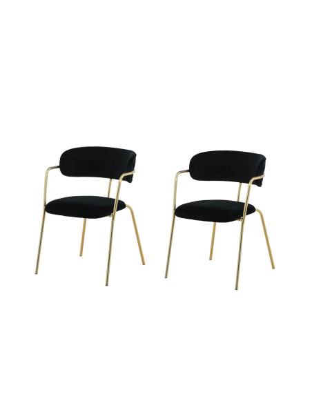 Matstol Arrow, Svart/Guld