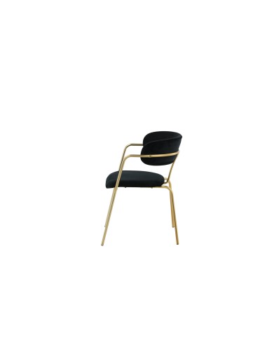 Matstol Arrow, Svart/Guld