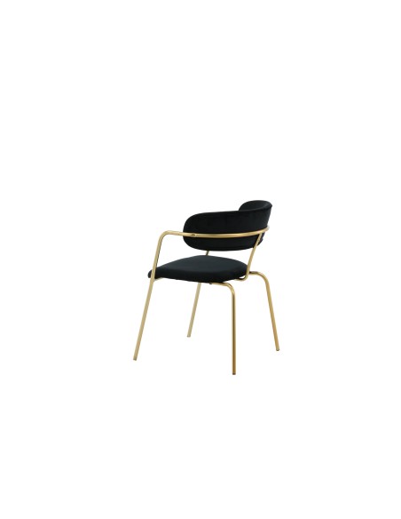 Matstol Arrow, Svart/Guld