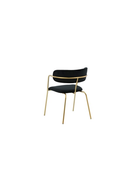 Matstol Arrow, Svart/Guld
