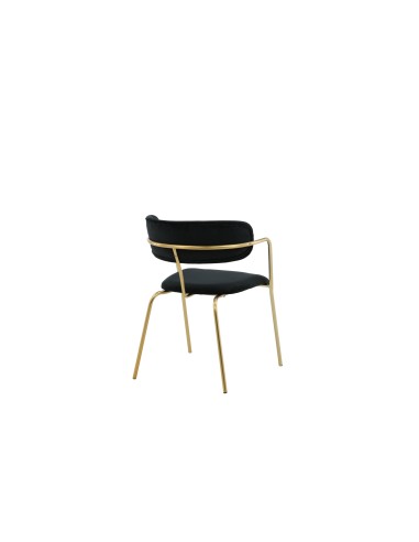 Matstol Arrow, Svart/Guld