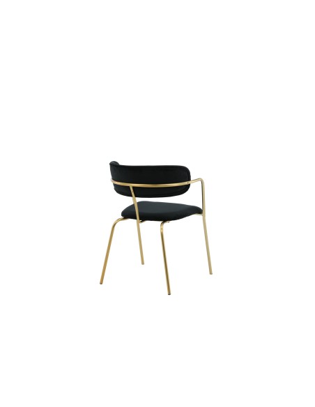 Matstol Arrow, Svart/Guld