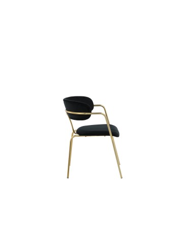 Matstol Arrow, Svart/Guld