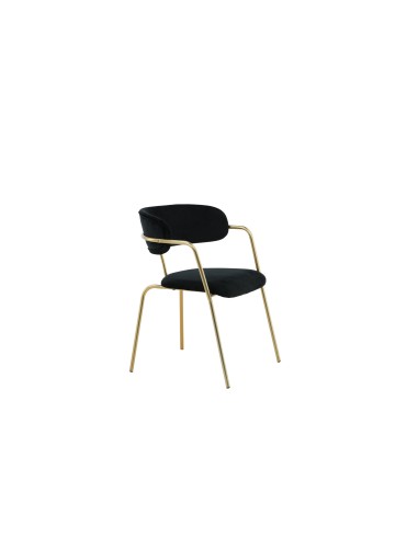 Matstol Arrow, Svart/Guld