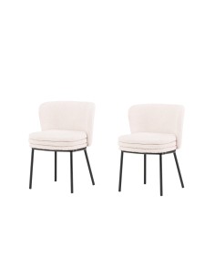 Matstol Agnes, Vit/Svart 2