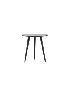 Runt sidobord Askim, Ø48 cm, Svart