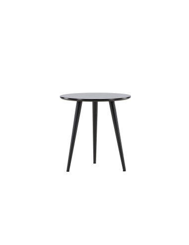 Runt sidobord Askim, Ø48 cm, Svart