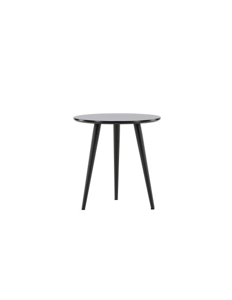 Runt sidobord Askim, Ø48 cm, Svart