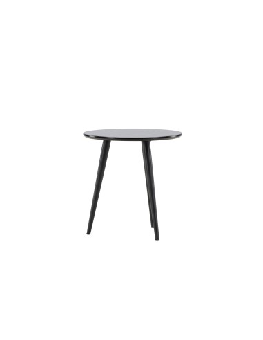 Runt sidobord Askim, Ø48 cm, Svart