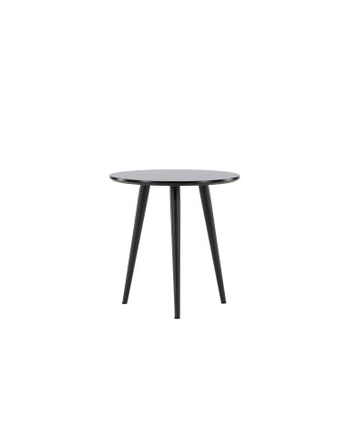 Runt sidobord Askim, Ø48 cm, Svart