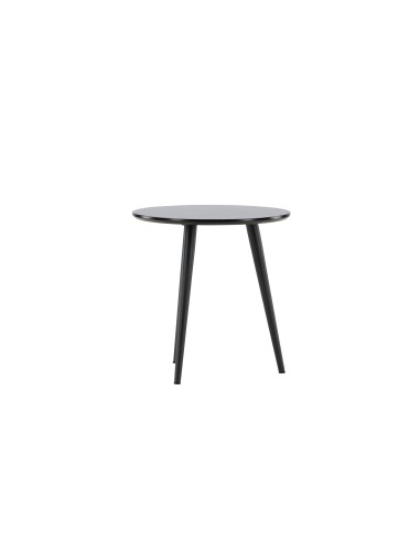 Runt sidobord Askim, Ø48 cm, Svart