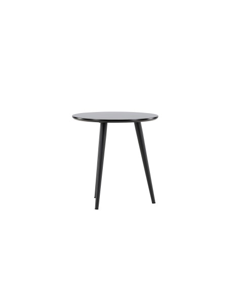 Runt sidobord Askim, Ø48 cm, Svart
